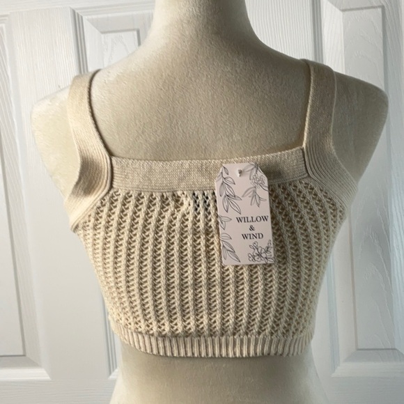 Willow & Wind - Crochet Crop Top Women Size S - Picture 5 of 8
